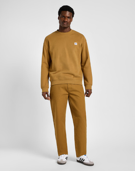 MESKIE SPODNIE MATERIALOWE LEE RELAXED WORKWEAR CHINO GLAZED GINGER 112355784