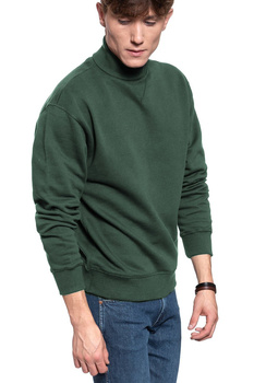 BLUZA LEE HIGHNECK SWS DK BOTTLE GREEN L82BTJBB 112121991