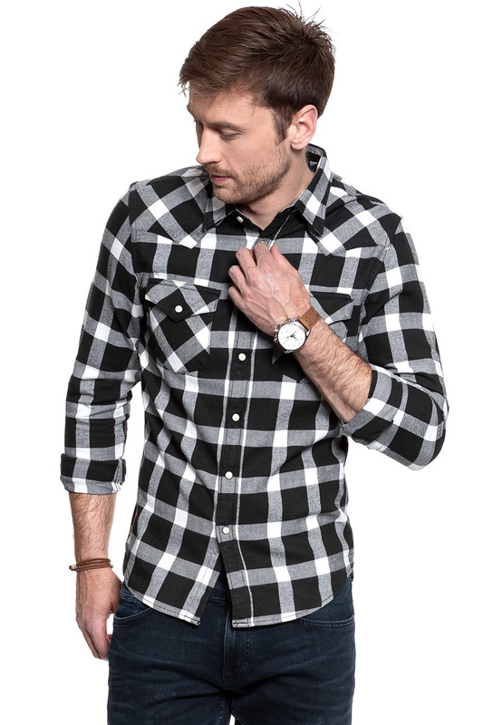 KOSZULA LEE WESTERN SHIRT PITCH BLACK L643ZCEM 112115448