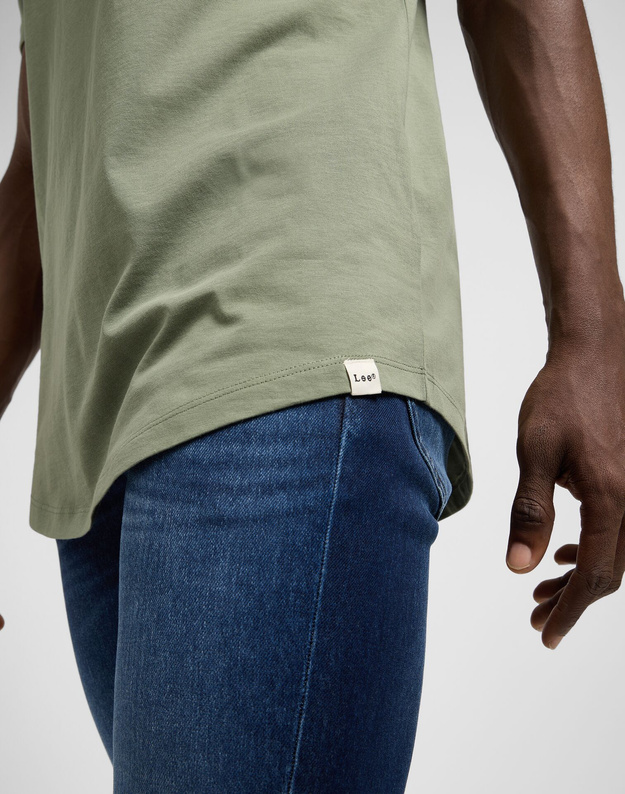 MESKA KOSZULKA LEE SHAPED TEE OLIVE STONE 112370725