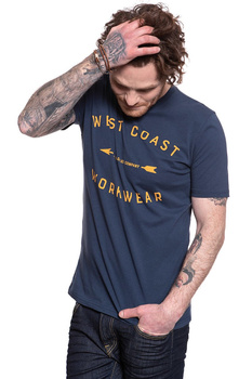 LEE WORKWEAR TEE DARK NAVY L60BFENM 112113257