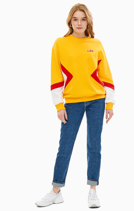 LEE SEASONAL SWS DAMSKA BLUZA LOGO RADIANT YELLOW L53URXLG 112112547
