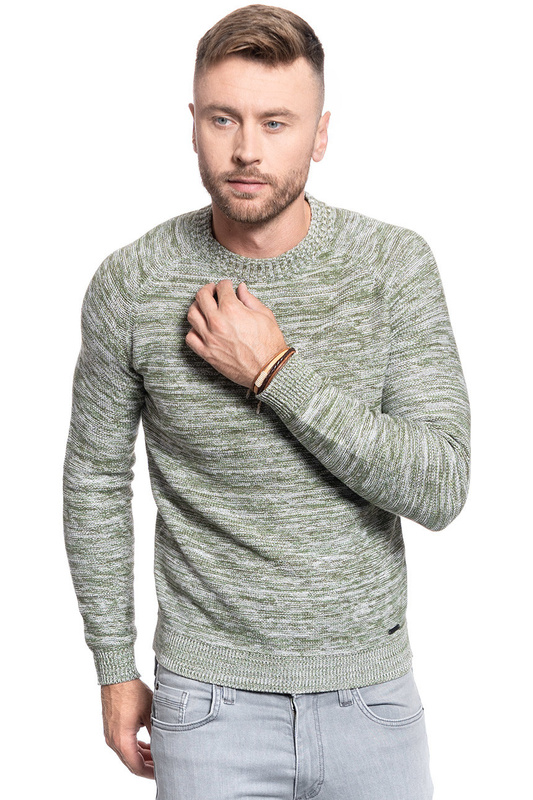 SWETER MĘSKI MUSTANG Emil C Melange 1009790 6348