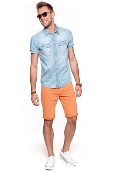 WRANGLER S/S WESTERN SHIRT BLEACH W5853CP9E