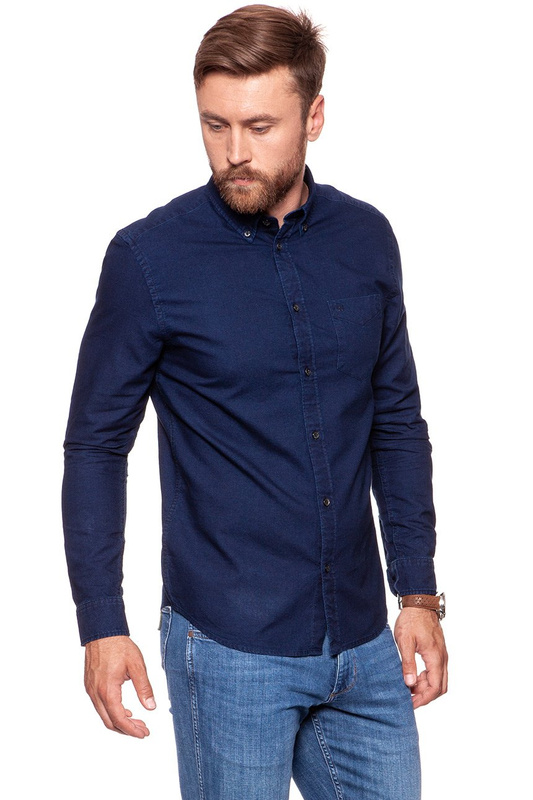 KOSZULA WRANGLER LS 1PKT BUTTON DOWN DARK INDIGO W5874BM1E 112129564