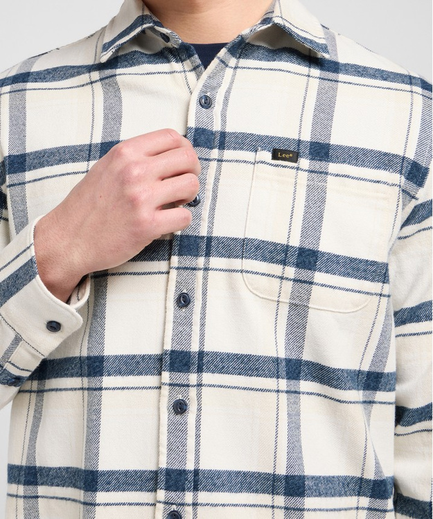 MESKA KOSZULA LEE MERCANTILE SHIRT VINTAGE ECRU JASPE PLAID 112370571
