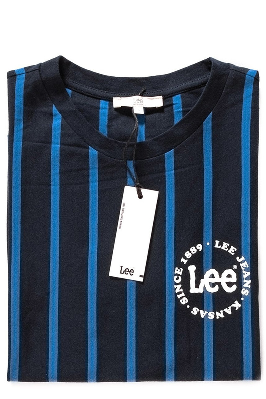 LEE T SHIRT DAMSKI SPORTS STRIPE T NIGHT SKY L40ZVZSJ 112108845