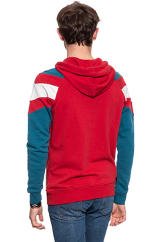 BLUZA WRANGLER CUT&SEW HOODIE RED W6A7JFX47 112130667