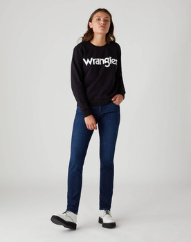 WRANGLER CREW SWEAT DAMSKA BLUZA LOGO BLACK W6Z1HY100 112130855