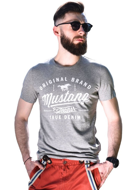 MUSTANG T SHIRT BASIC TEE PRINT 64741664160