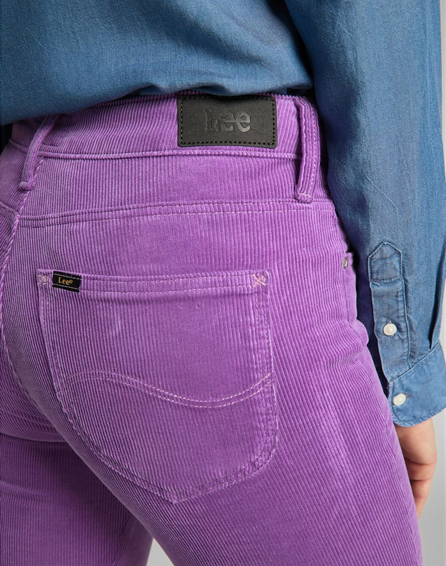 LEE BREESE DAMSKIE SPODNIE SZTRUKSOWE PURPLE L32YQG84 112139946
