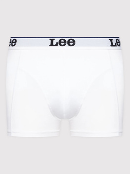 LEE 2-PACK TRUNK MĘSKIE BOKSERKI OBCISŁE LOGO WHITE/BLUE LP03CKWT 112145717