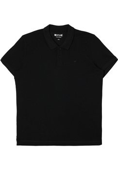 MUSTANG POLO MĘSKA KOSZULKA Z KOŁNIERZEM LOGO BLACK 1008810 4142