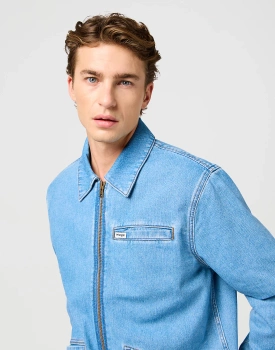 MESKA KURTKA WRANGLER RODEO UTILITY JACKET BOHEMIAN BLUE 112362738