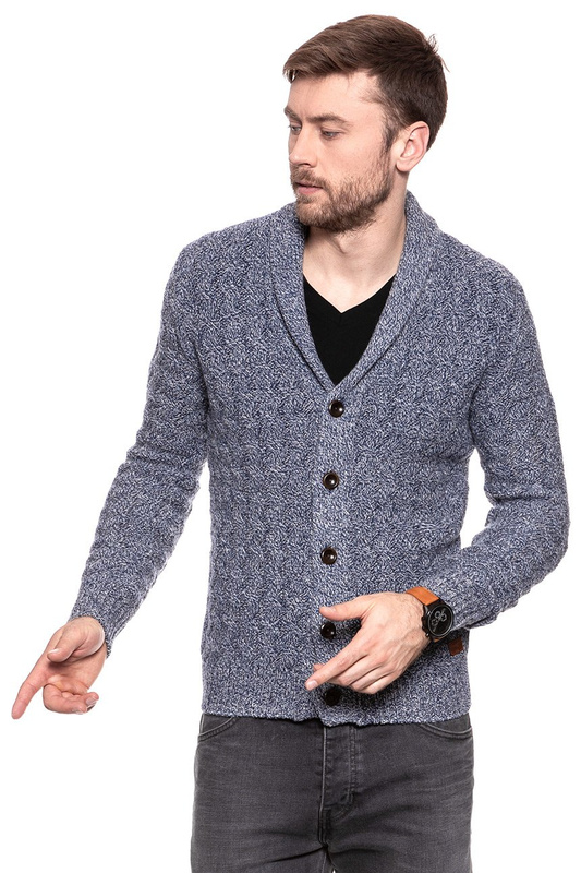 WRANGLER ZIG ZAG CARDIGAN NEW INDIGO W8575R2RQ