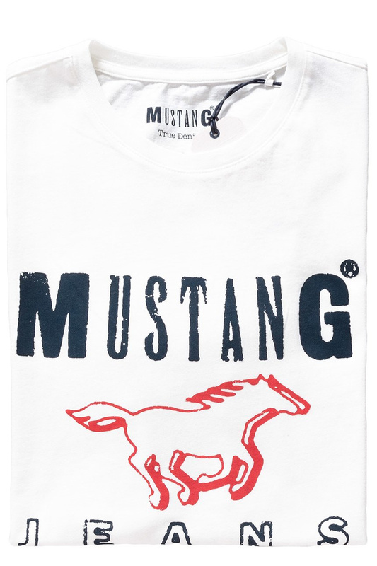 MUSTANG T SHIRT Logo Tee CLOUD DANCER 1007252 2020