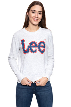 BLUZA LEE DAMSKA LOGO SWS SHARP GREY MELE L53YRX03 112112616