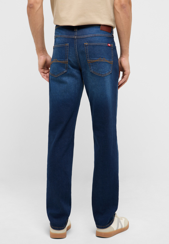 Męskie Spodnie jeansowe Mustang Style Washington Straight Denim Blue 1017439 5000 802