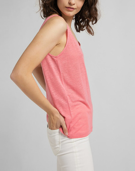 DAMSKI BEZRĘKAWNIK LEE V NECK TANK CHERRY BLOSSOM L44UENQJ 112110011