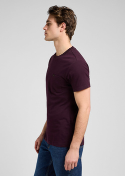 MESKA KOSZULKA LEE ULTIMATE POCKET TEE DEEP WINE 112370495