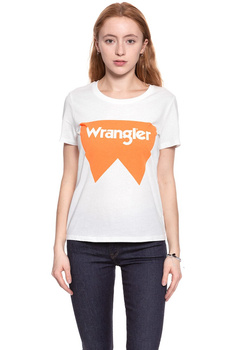 WRANGLER T SHIRT DAMSKI FESTIVAL TEE TANGERINE W7016EVUJ 112130893