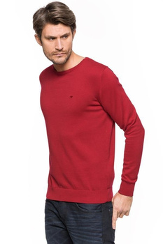 TOM TAILOR BASIC CREW-NECK SWEATER GRUNGE RED 3019733.45.10 COL. 5479