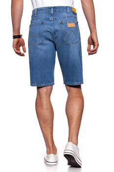 KRÓTKIE SPODENKI WRANGLER DENIM SHORT B&Y FLAG BLUE W14CGX122 112126592