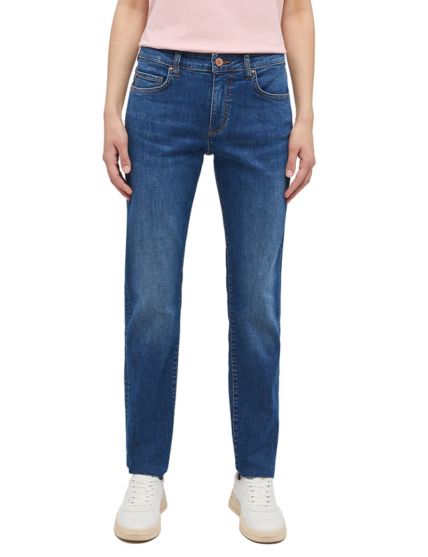 Damskie Spodnie jeansowe Mustang Style Crosby Relaxed Slim Denim Blue 1014314 5000 682