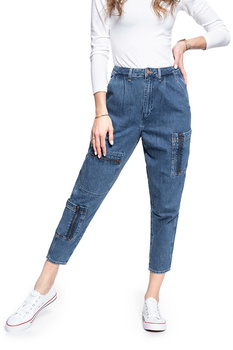 SPODNIE DAMSKIE WRANGLER CARGO UTILITY MOM SUMMER BREEZE W22BQ393E 112127797