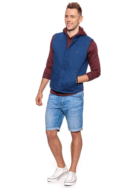 WRANGLER KNITTED VEST NAVY W6526LD35