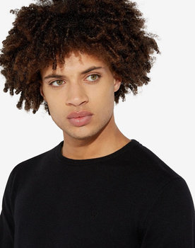 MĘSKI SWETER WRANGLER CREW KNIT BLACK W8A02P100 112132344