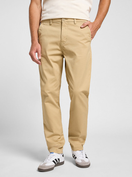 LEE MĘSKIE SPODNIE MATERIAŁOWE LEE SLIM CHINO SAND 112363970