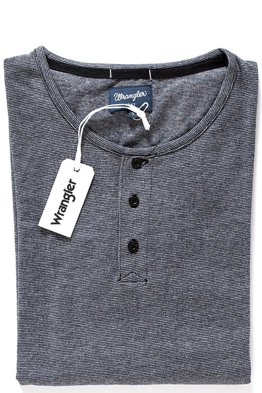 WRANGLER LS HENLEY PHANTOM W7B02F516