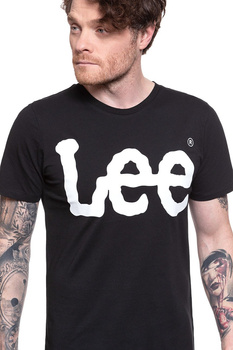 KOSZULKA LEE LOGO TEE BLACK L62AAI01 112114426