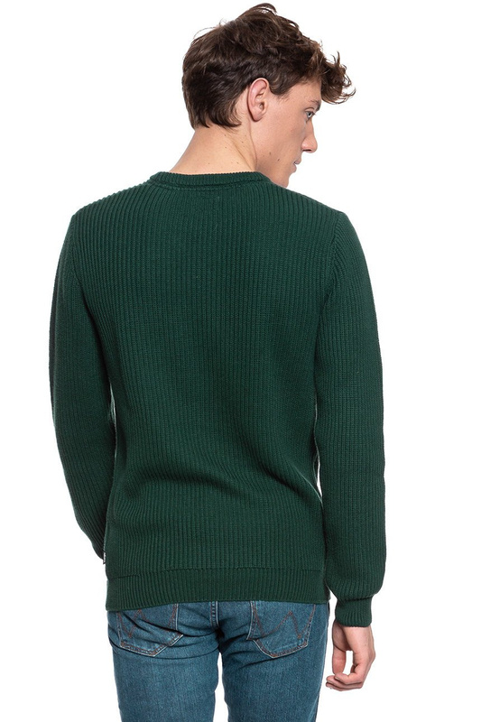 MĘSKI SWETER WRANGLER STRUCTURAL CREW PINE W8B1PNG01 112132381