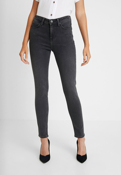 LEE SCARLETT HIGH DAMSKIE SPODNIE JEANSOWE JEANSY BLACK WHITLEY L626PIQR 112114307