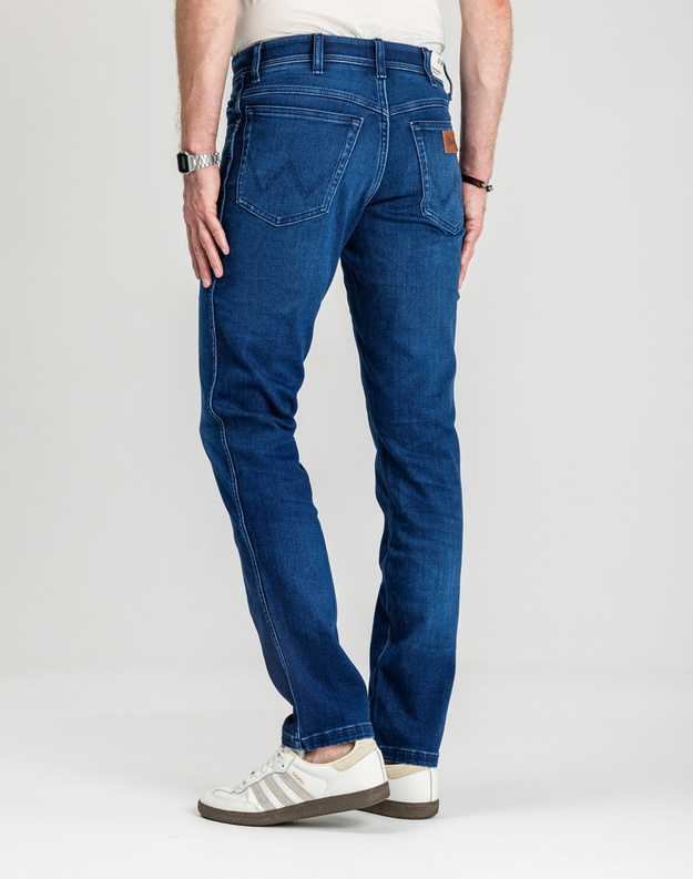 WRANGLER MĘSKIE SPODNIE JEANSOWE WRANGLER TEXAS SLIM BLUE JAM 112358217
