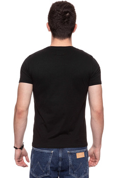 KOSZULKA WRANGLER SS LOGO TEE BLACK W7C04D301 112131586