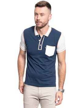 MĘSKA KOSZULKA POLO WRANGLER 1 PKT CHECK SHIRT OMBRE BLUE W5A18R154 112129970