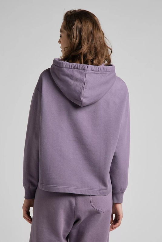 LEE LOOSE HOODIE DAMSKA BLUZA Z KAPTUREM WASHED PURPLE L53BTXTZ 112144101