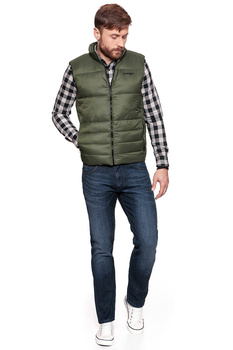 WRANGLER PUFFER VEST DUSTY OLIVE W4723X445S 112129009