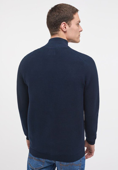 Mustang Style Edgar Zip Cardigan Total Eclipse 1014116 5226 MĘSKI SWETER