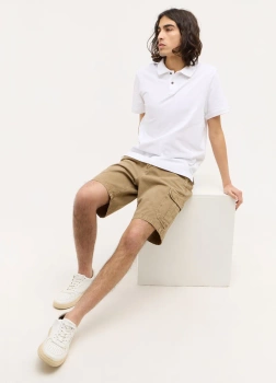 MĘSKIE SPODNIE MATERIAŁOWE MUSTANG Chicago Shorts Z Lemon Pepper 1015720 3375