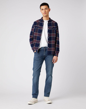 WRANGLER LS WESTERN SHIRT MĘSKA KOSZULA DŁUGI RĘKAW TAWNY PORT W5A0MTX7O 112141399