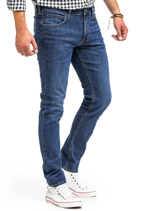 LEE LUKE MĘSKIE SPODNIE JEANSOWE JEANSY DARK WESTWATER L719SJAP 112331018