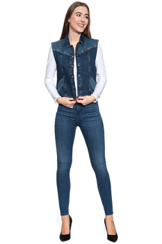 DAMSKA KAMIZELKA WRANGLER WESTERN VEST CANYON NIGHT W428GF929 112128833