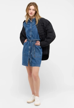 Damska Sukienka Mini Mustang Style Paola  Dress Denim Blue 1015586 5000 500
