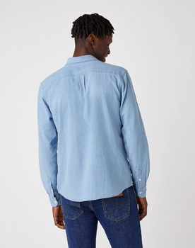 KOSZULA MĘSKA WRANGLER LS 1PKT SHIRT LIGHT INDIGO W5A1LOX4E 112129975