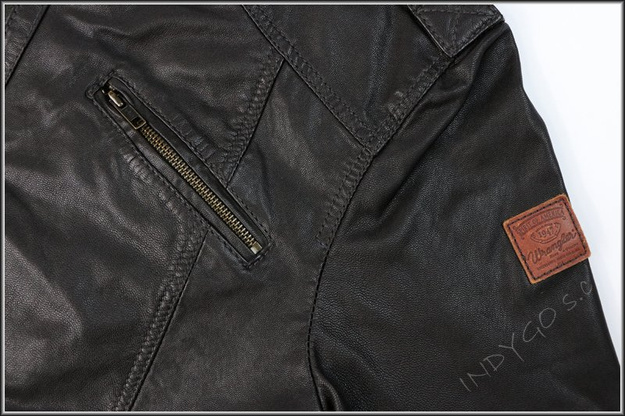 WRANGLER LEATHER JACKET DARK BROWN W4449ZI82      $    