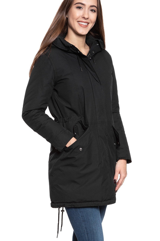 DAMSKA KURTKA ZIMOWA WRANGLER LONG PARKA BLACK W4N3V4100 112129163